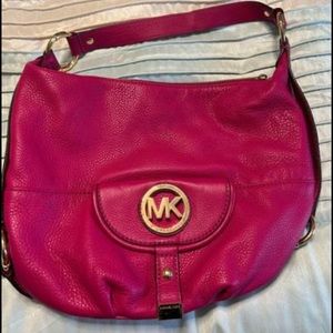 Michael Kors leather hobo bag
